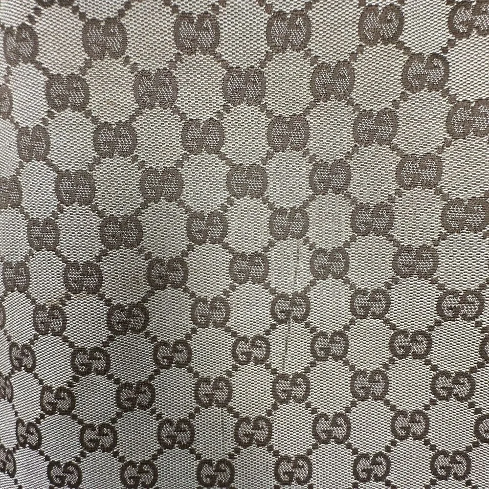 Gucci GG Canvas Brown Leather Tote Shoulder Bag 106251 - Picture 6 of 9